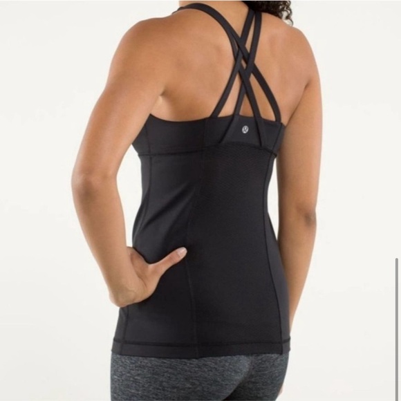 Lululemon Athletica Tops Lululemon Energy Tank Midnight Iris Multi Black small - Picture 2 of 5